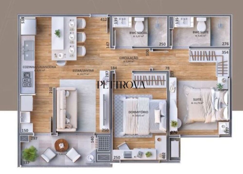 Apartamento, 2 quartos, 65 m² - Foto 1