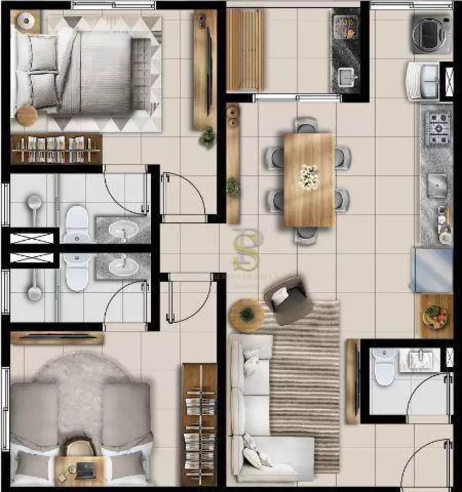 Apartamento, 2 quartos, 69 m² - Foto 4