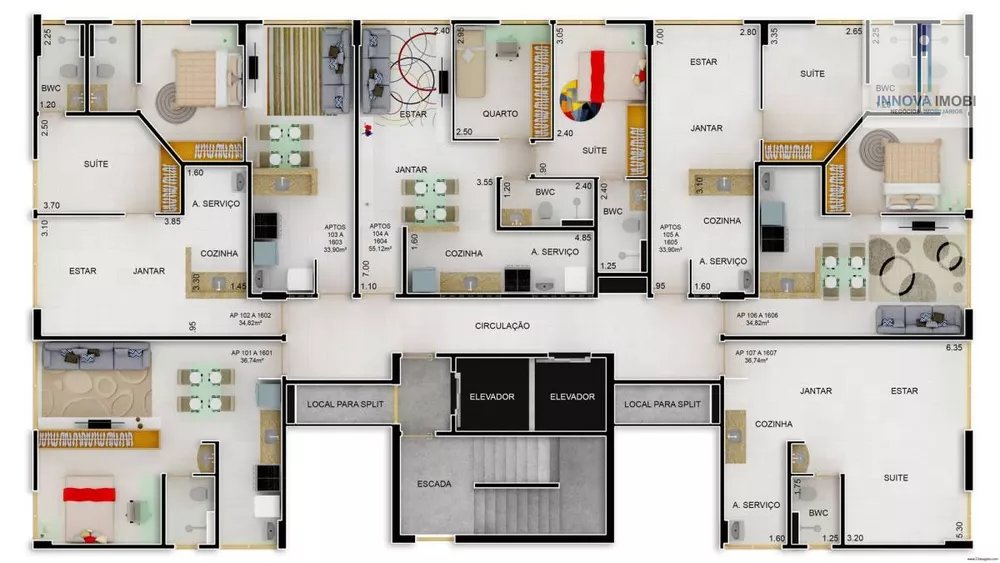 Flat/Apart Hotel, 1 quarto, 35 m² - Foto 3