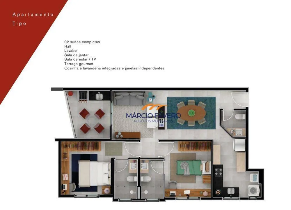 Apartamento, 2 quartos, 80 m² - Foto 7