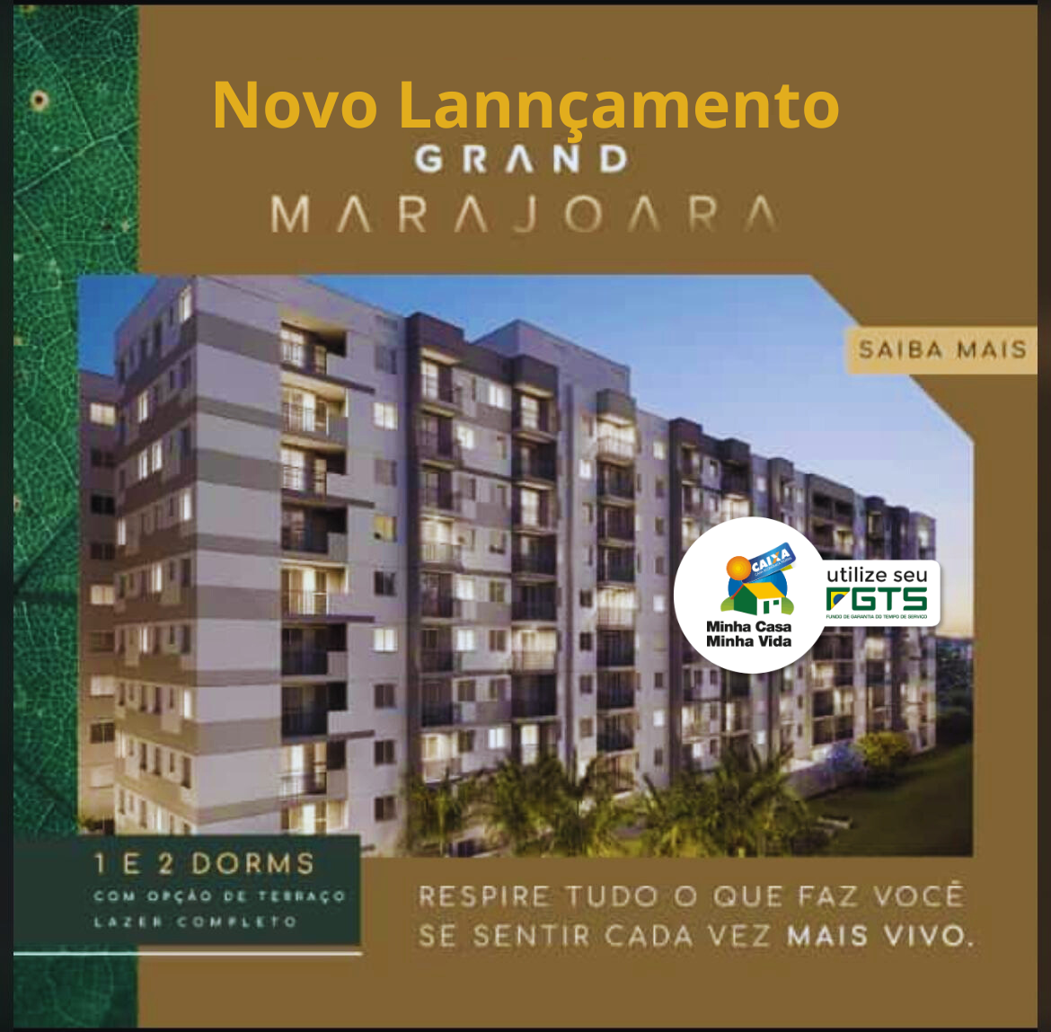 Apartamento à venda com 2 quartos, 34m² - Foto 1