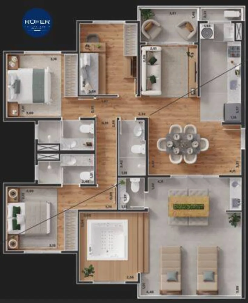 Apartamento, 3 quartos, 115 m² - Foto 11