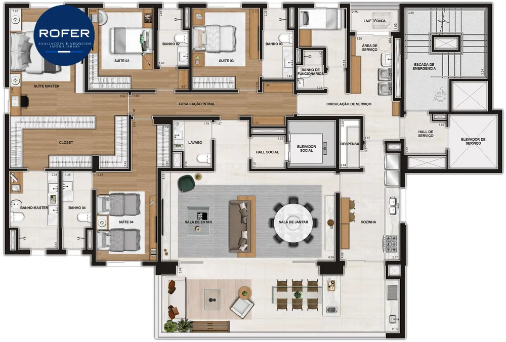 Apartamento, 4 quartos, 256 m² - Foto 7