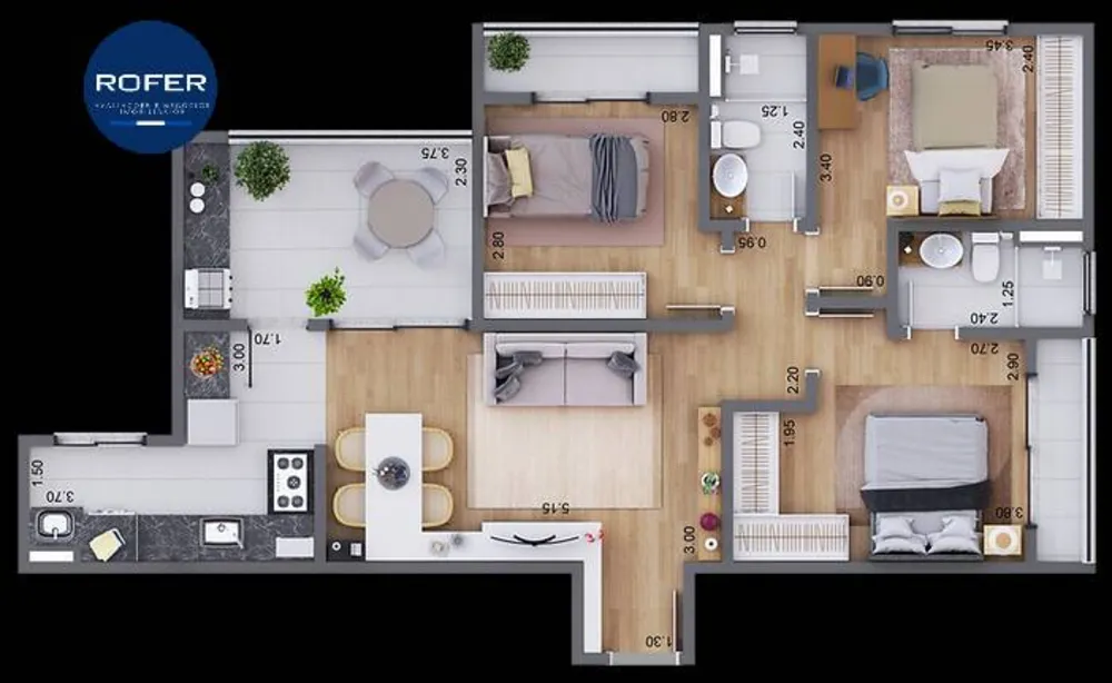 Apartamento, 2 quartos, 72 m² - Foto 11