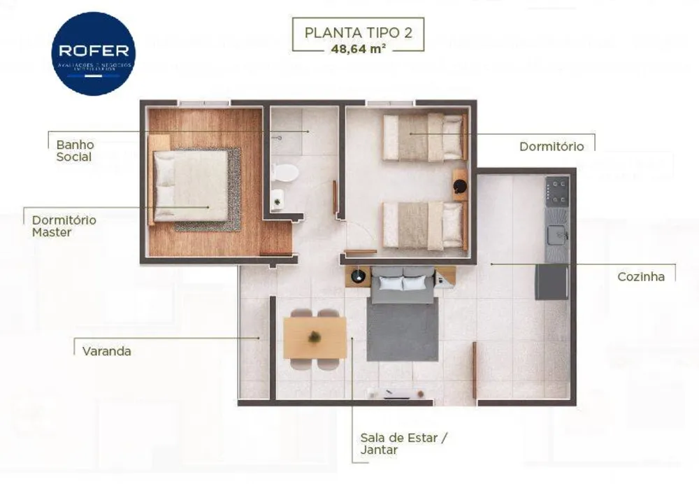 Apartamento, 2 quartos, 47 m² - Foto 11