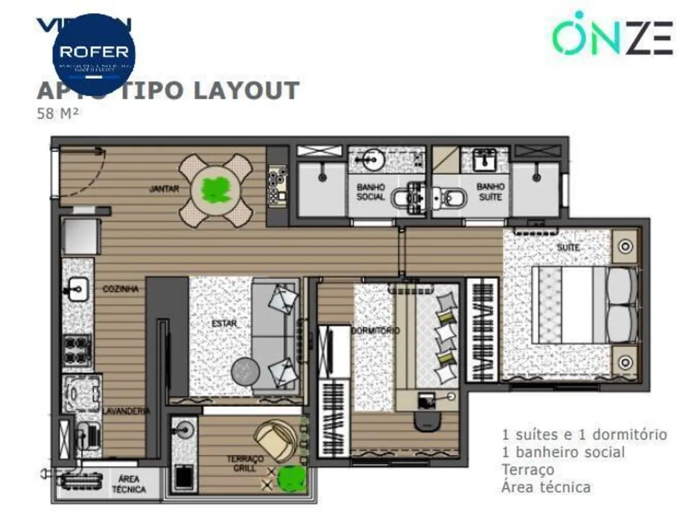 Apartamento, 2 quartos, 58 m² - Foto 10
