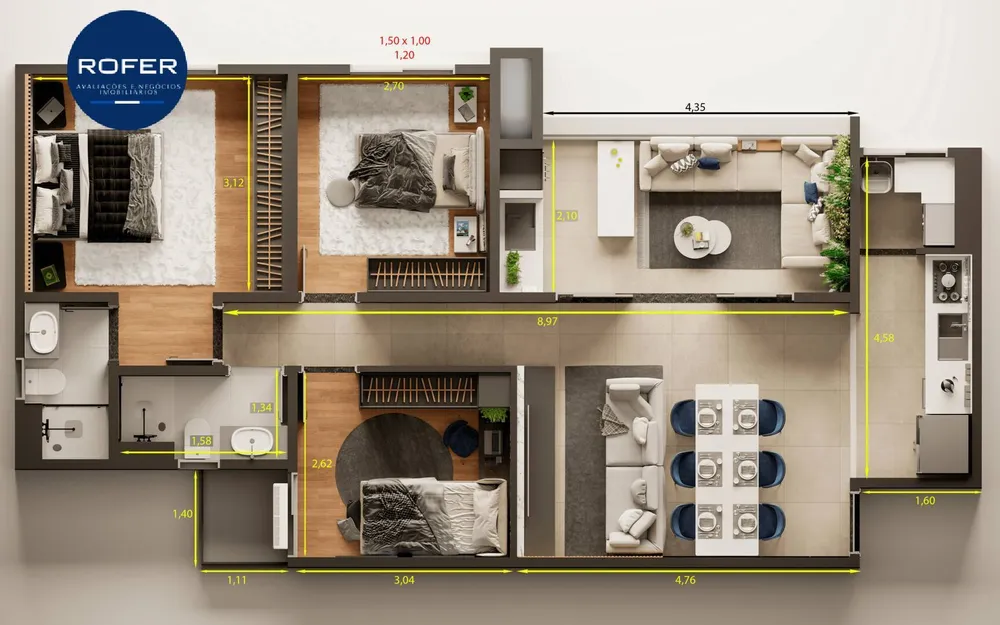Apartamento, 3 quartos, 83 m² - Foto 11