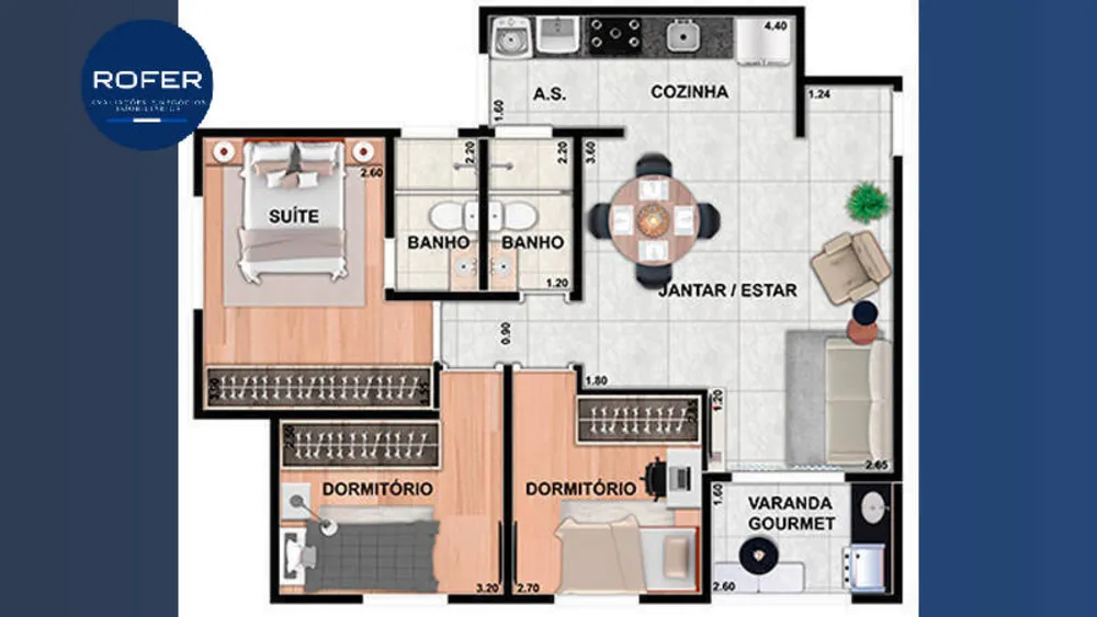 Apartamento, 3 quartos, 75 m² - Foto 9