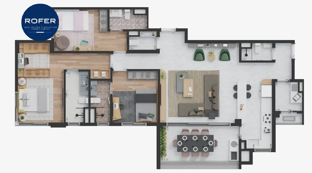 Apartamento, 3 quartos, 140 m² - Foto 10