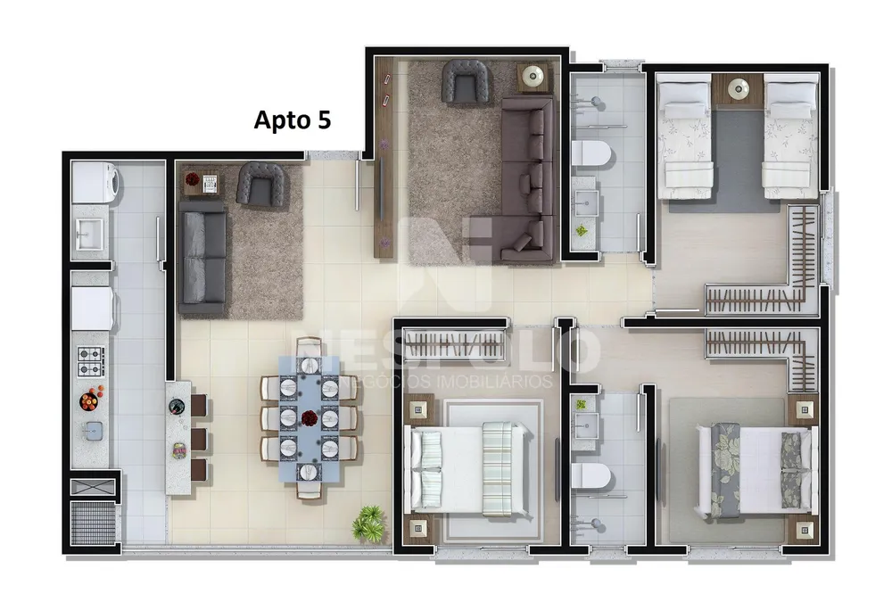 Apartamento, 1 quarto, 43 m² - Foto 13