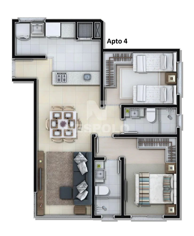 Apartamento, 1 quarto, 43 m² - Foto 15