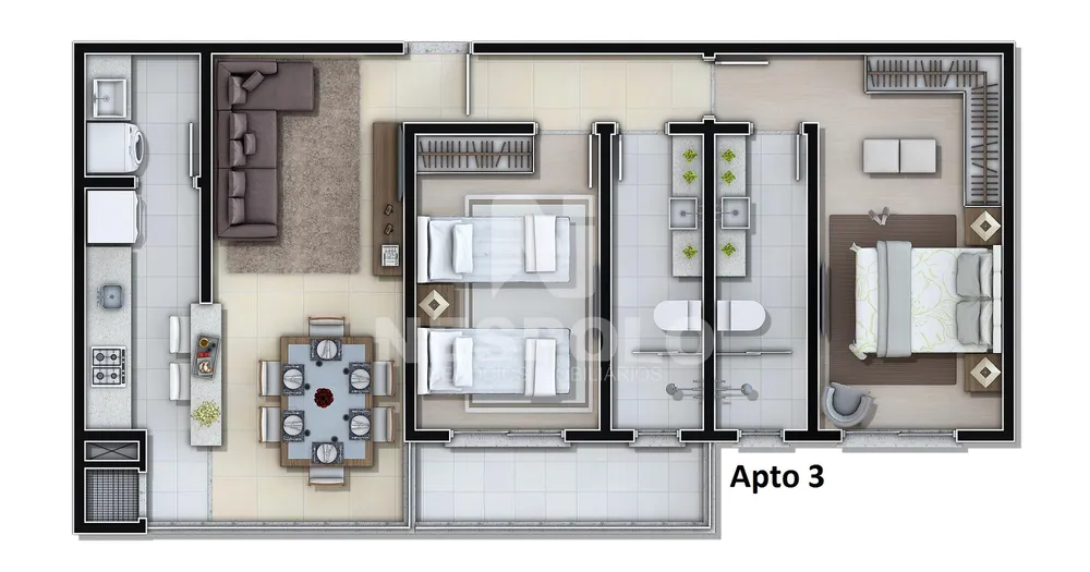 Apartamento, 1 quarto, 43 m² - Foto 14