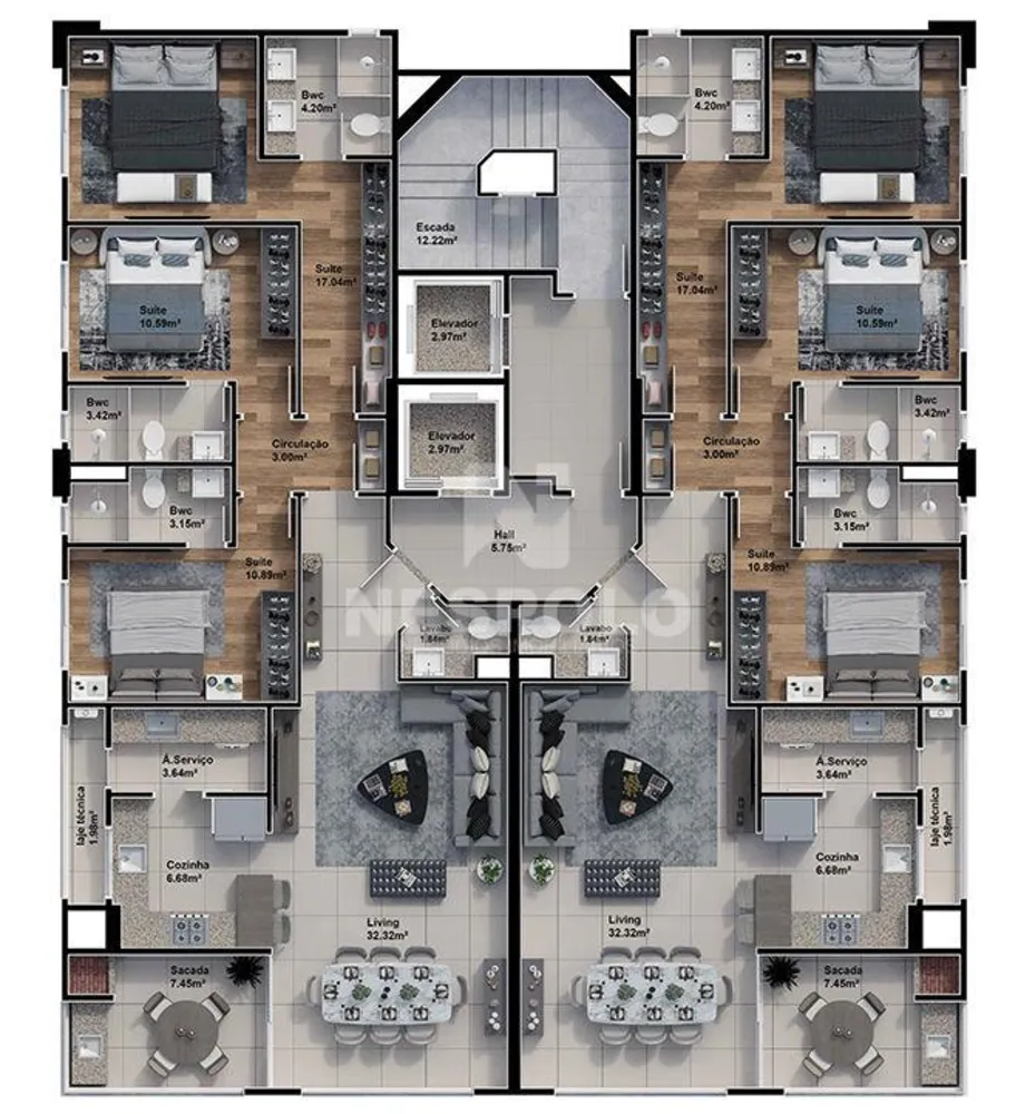 Apartamento, 3 quartos, 120 m² - Foto 7
