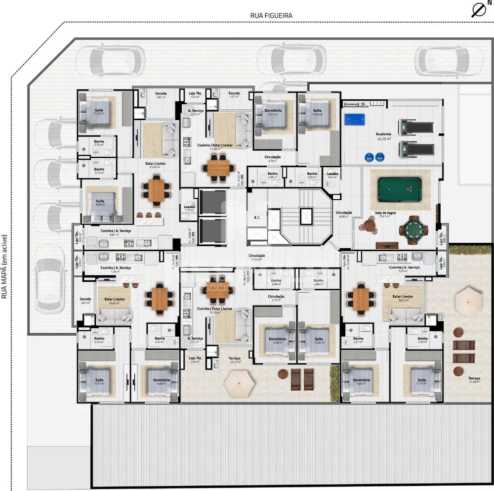 Apartamento, 1 quarto, 63 m² - Foto 13