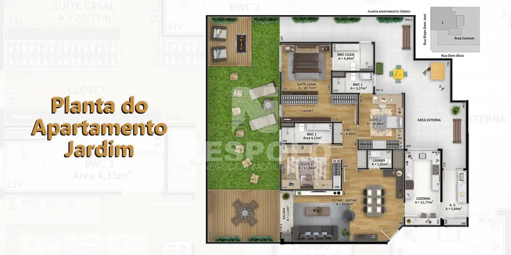 Apartamento, 3 quartos, 128 m² - Foto 3