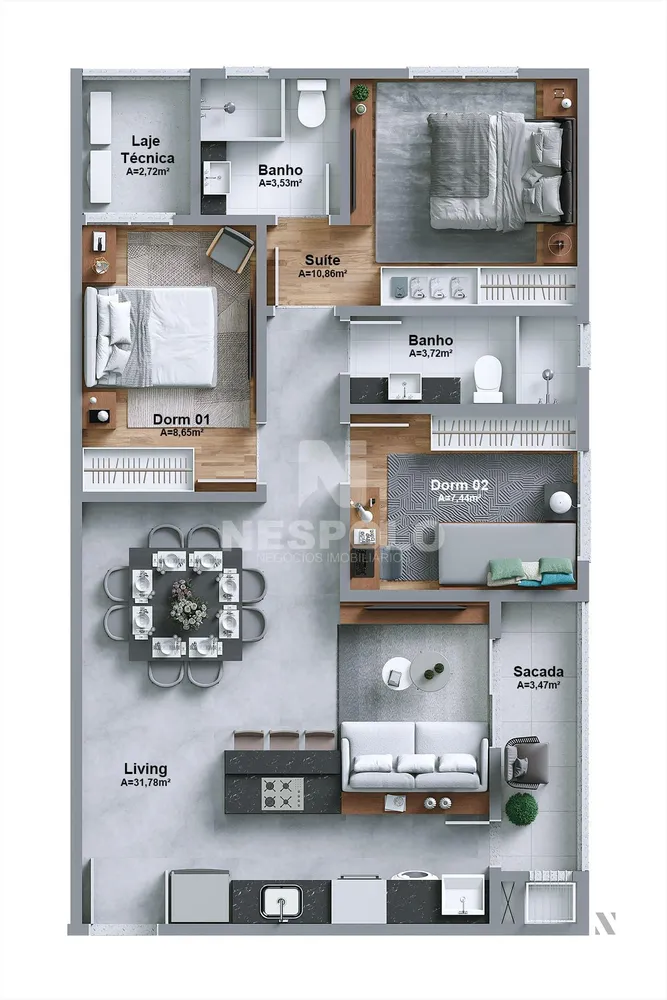 Apartamento, 2 quartos, 80 m² - Foto 13