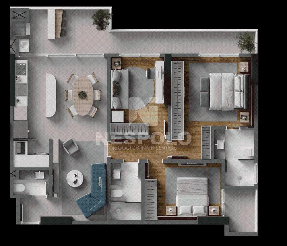 Apartamento, 2 quartos, 96 m² - Foto 8
