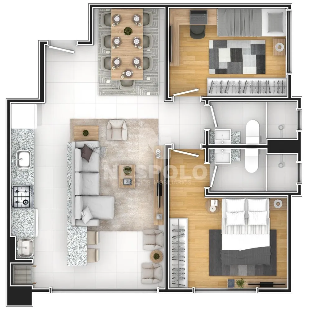 Apartamento, 1 quarto, 60 m² - Foto 11
