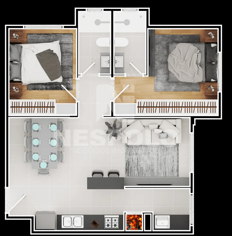 Apartamento, 1 quarto, 65 m² - Foto 6
