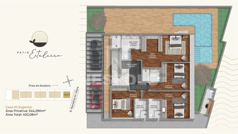 Casa de Condomínio, 4 quartos - Foto 4