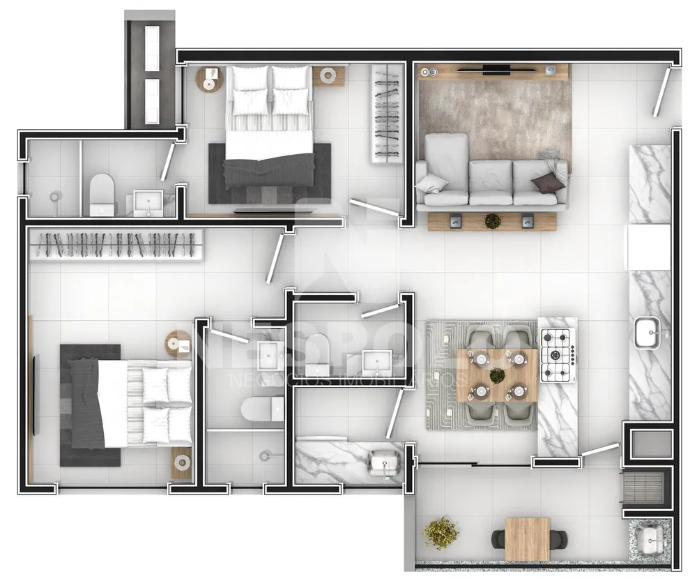 Apartamento, 2 quartos, 76 m² - Foto 9