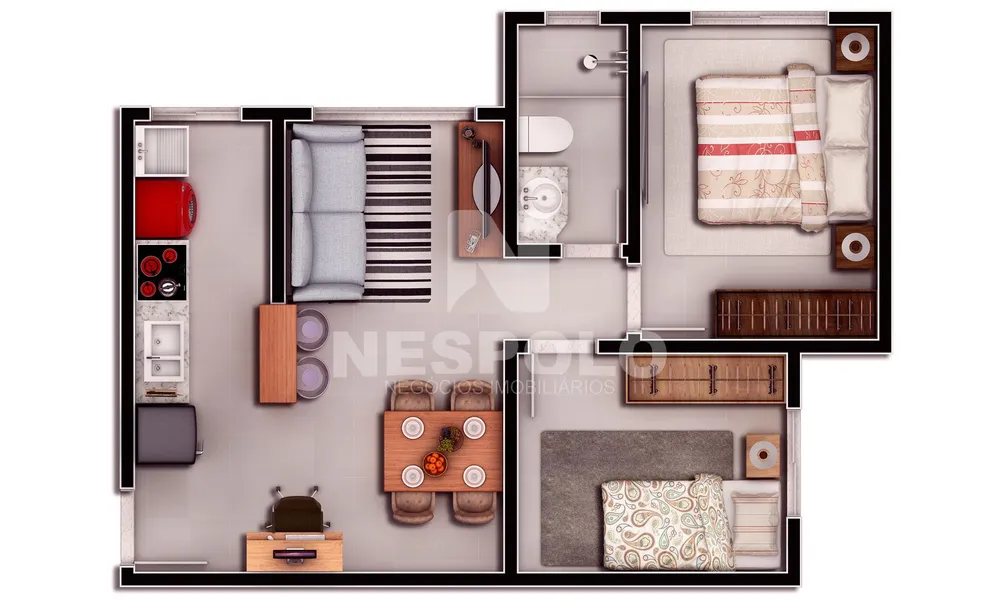 Apartamento, 2 quartos, 58 m² - Foto 8