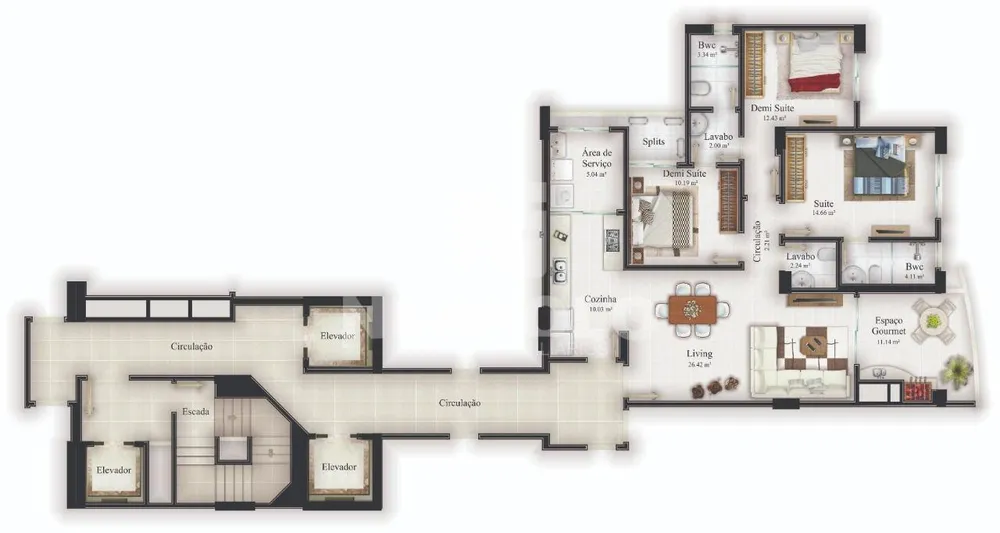 Apartamento, 2 quartos, 90 m² - Foto 8