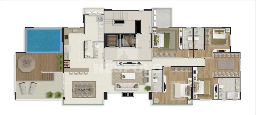 Apartamento, 2 quartos, 140 m² - Foto 8