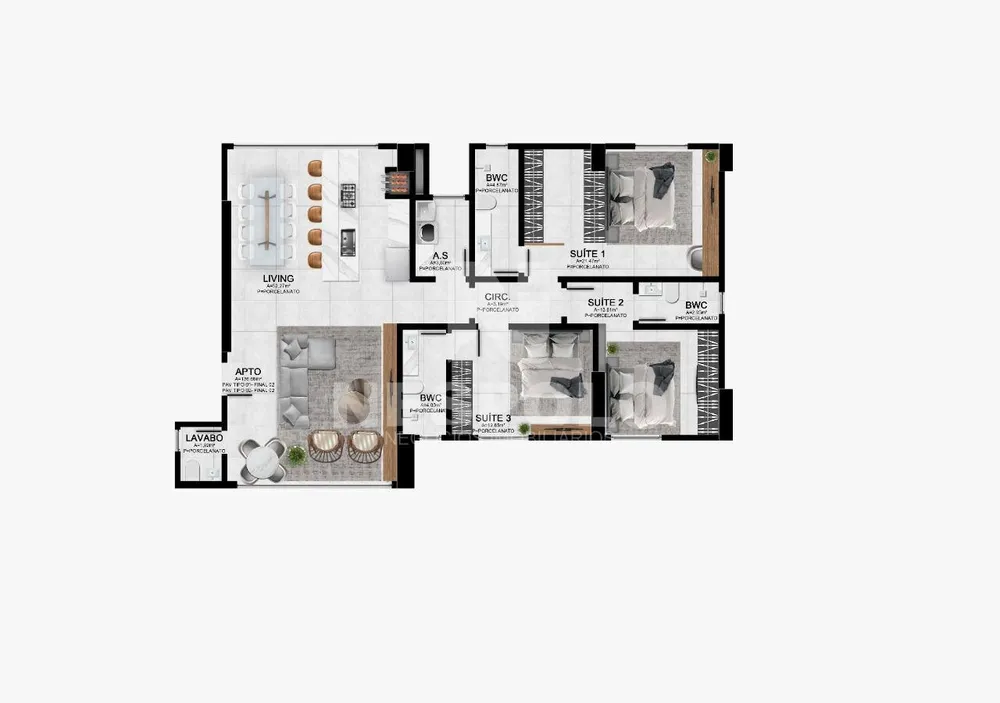 Apartamento, 3 quartos, 141 m² - Foto 5