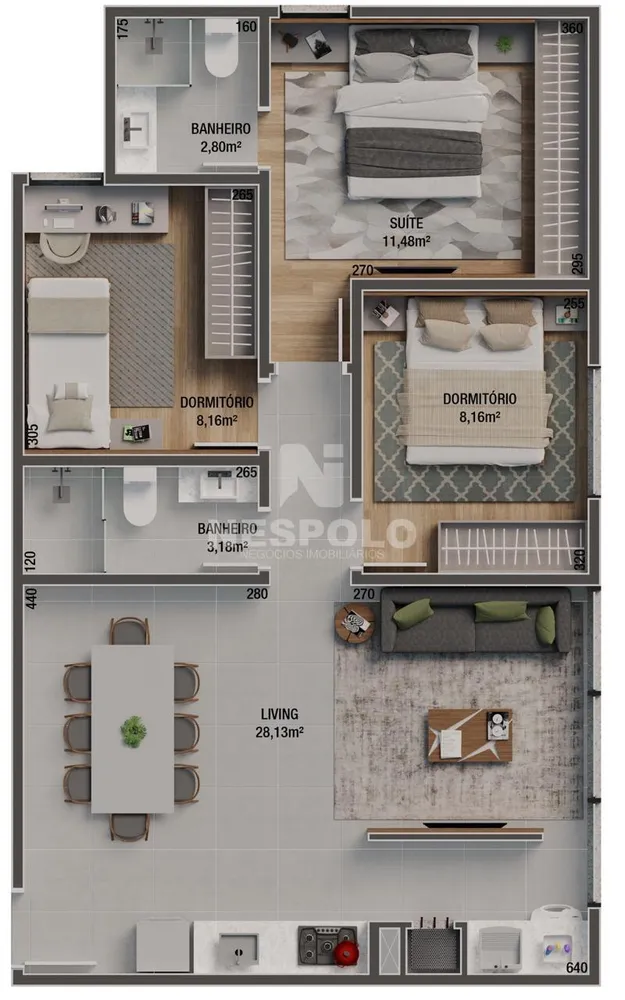 Apartamento, 1 quarto, 64 m² - Foto 13