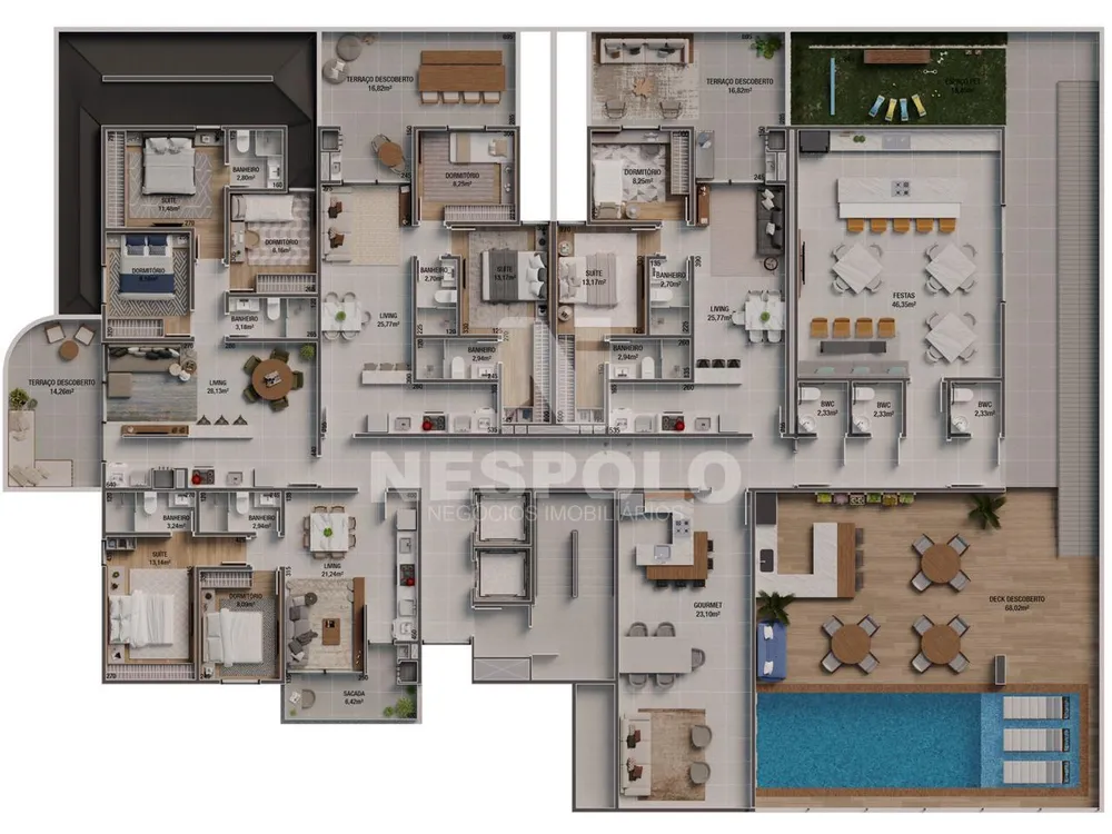 Apartamento, 1 quarto, 64 m² - Foto 10