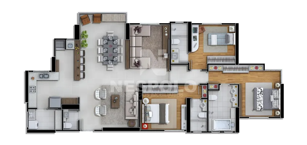 Apartamento, 3 quartos, 153 m² - Foto 3