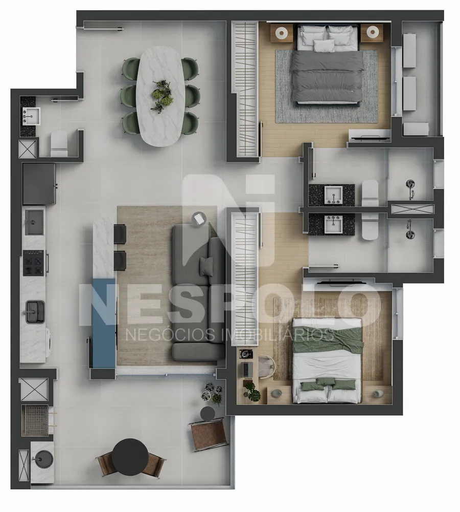 Apartamento, 2 quartos, 86 m² - Foto 12