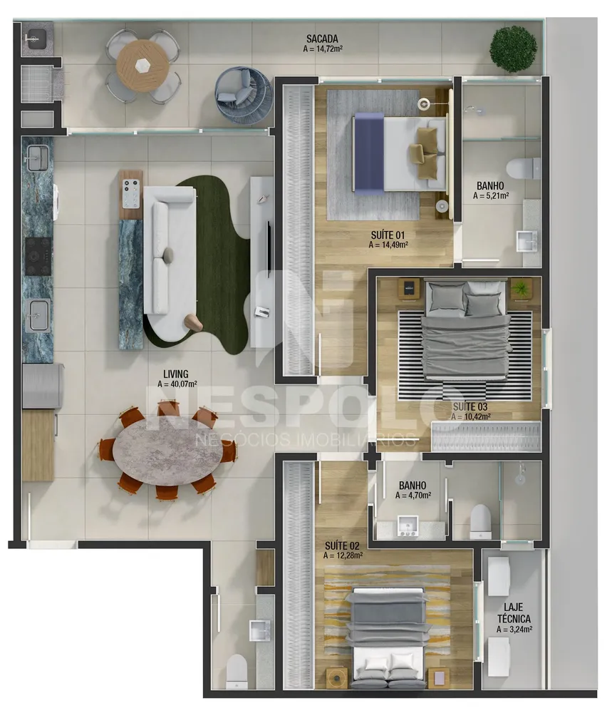 Apartamento, 2 quartos, 93 m² - Foto 16