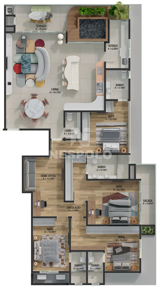 Apartamento, 2 quartos, 93 m² - Foto 15