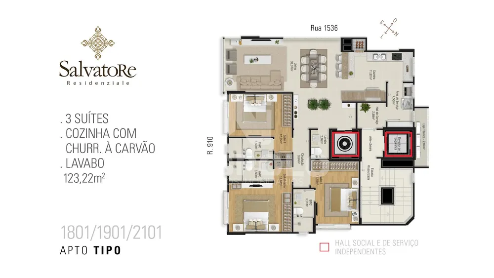 Apartamento, 3 quartos, 172 m² - Foto 19