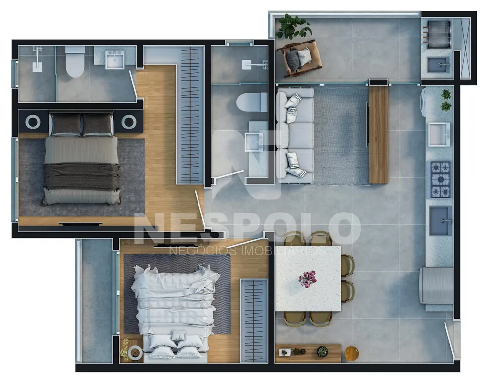 Apartamento, 1 quarto, 65 m² - Foto 16