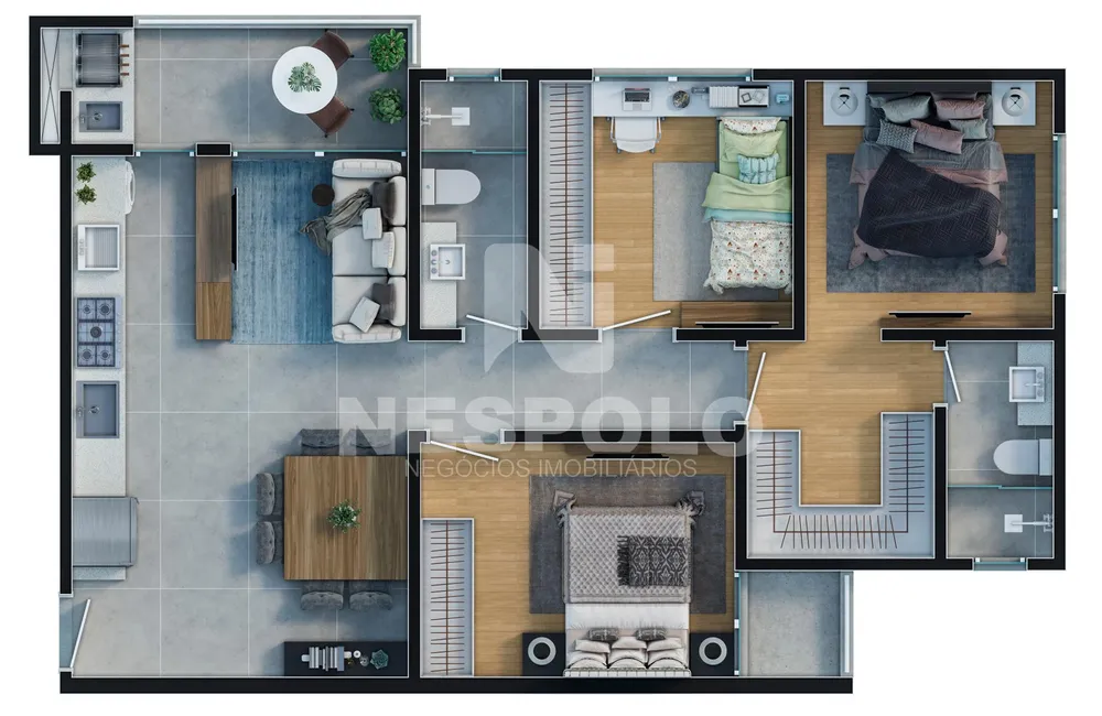 Apartamento, 1 quarto, 65 m² - Foto 13