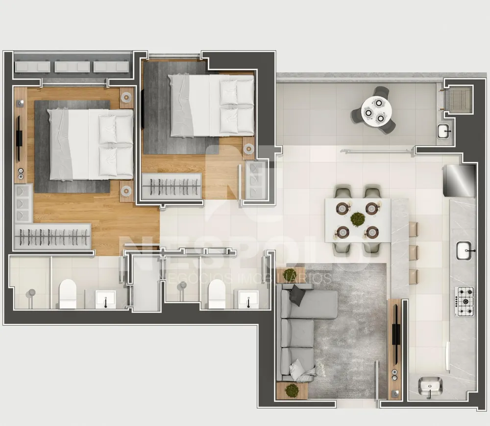 Apartamento, 1 quarto, 73 m² - Foto 10