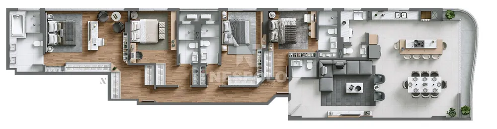 Apartamento, 3 quartos, 173 m² - Foto 11
