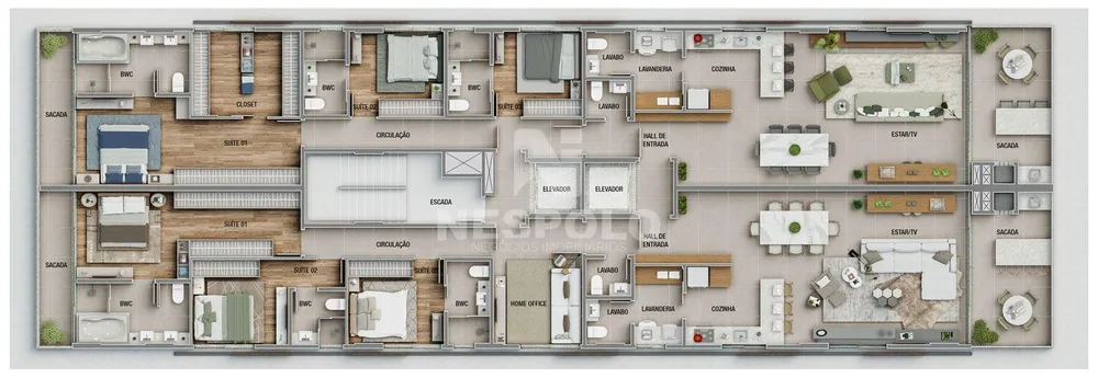 Apartamento, 3 quartos, 172 m² - Foto 13