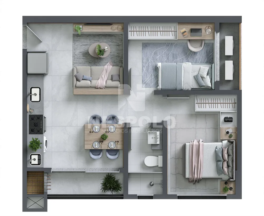 Apartamento, 2 quartos, 50 m² - Foto 9