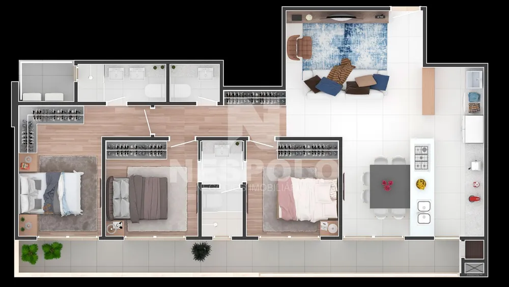 Apartamento, 2 quartos, 115 m² - Foto 4