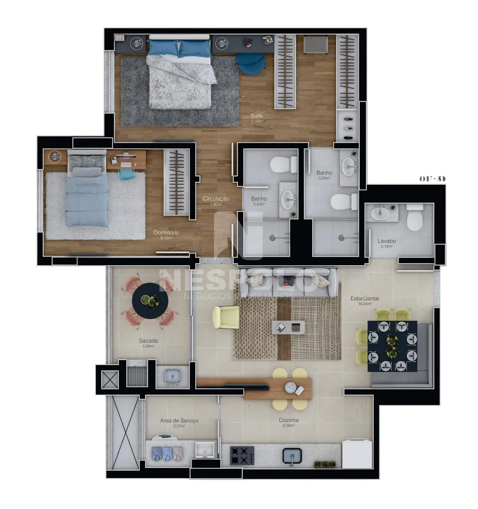 Apartamento, 2 quartos, 87 m² - Foto 13
