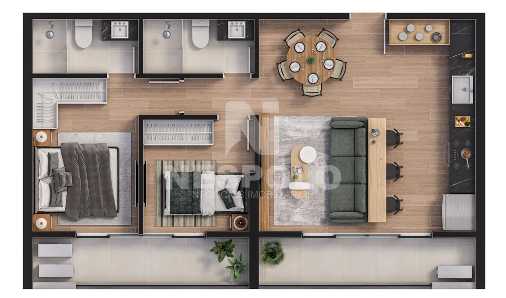 Apartamento, 1 quarto, 34 m² - Foto 12