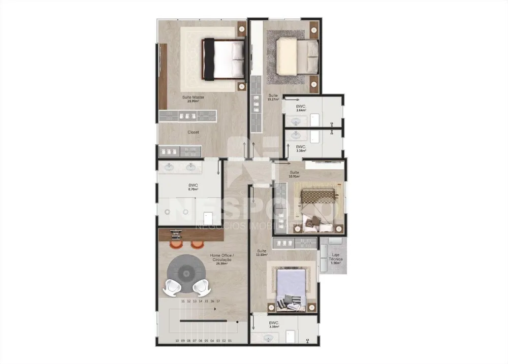 Apartamento, 3 quartos, 126 m² - Foto 6