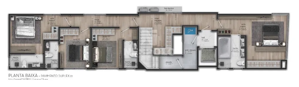 Cobertura, 4 quartos, 215 m² - Foto 12