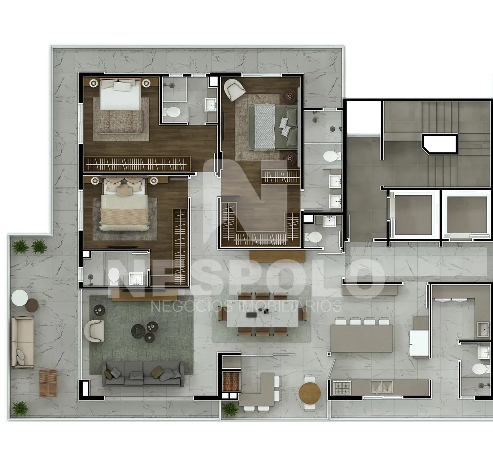 Apartamento, 3 quartos, 137 m² - Foto 3