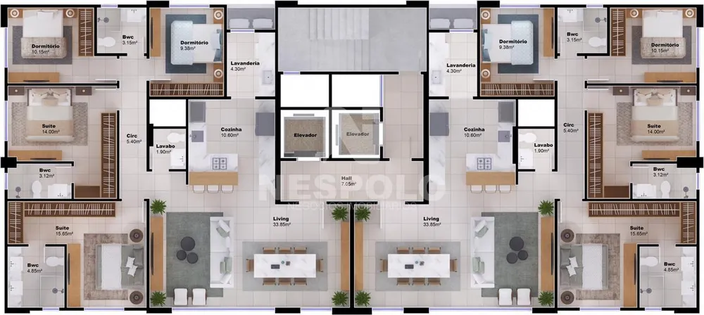 Apartamento, 2 quartos, 270 m² - Foto 2