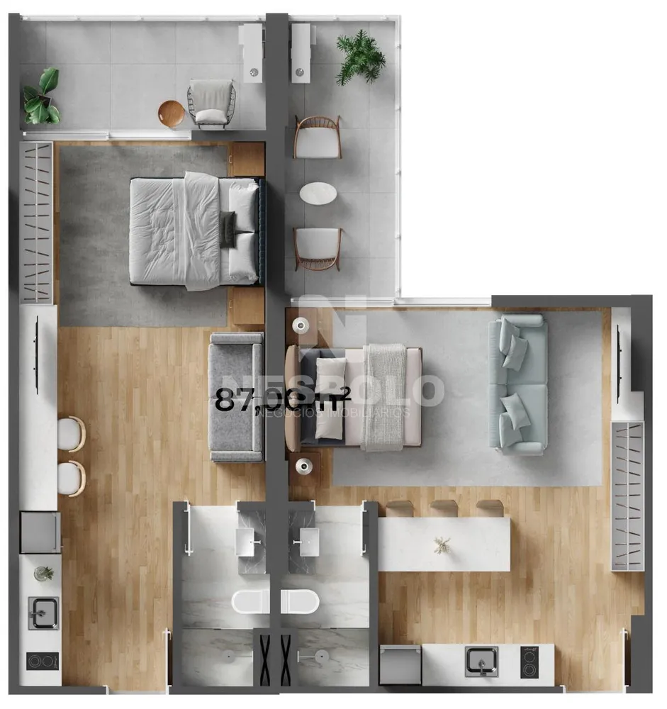Apartamento, 1 quarto, 41 m² - Foto 13